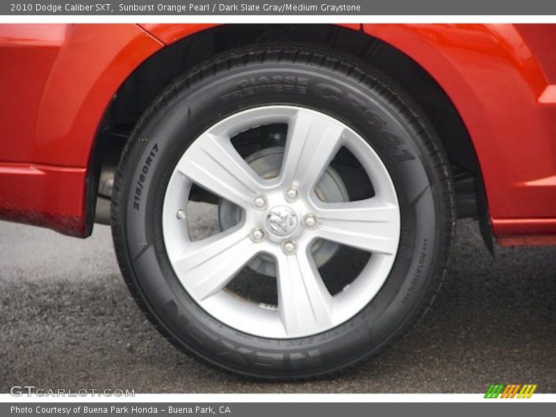 Sunburst Orange Pearl / Dark Slate Gray/Medium Graystone 2010 Dodge Caliber SXT