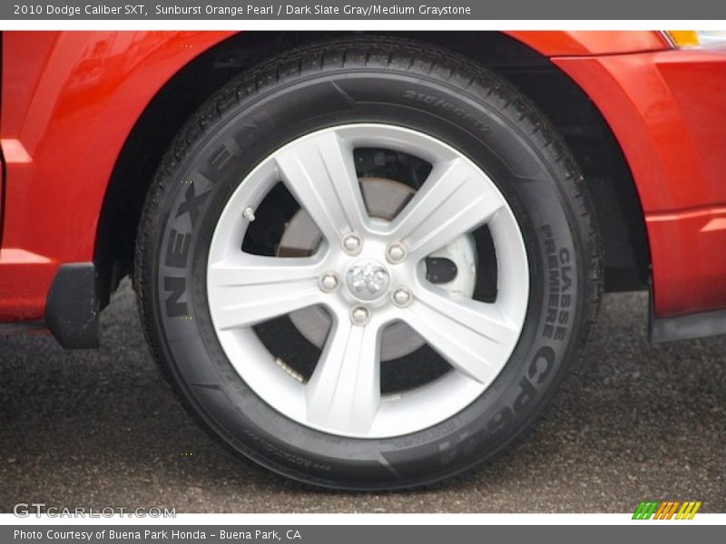 Sunburst Orange Pearl / Dark Slate Gray/Medium Graystone 2010 Dodge Caliber SXT