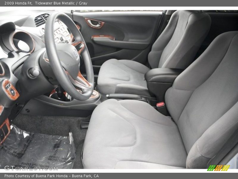 Tidewater Blue Metallic / Gray 2009 Honda Fit