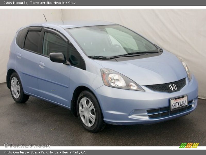 Tidewater Blue Metallic / Gray 2009 Honda Fit