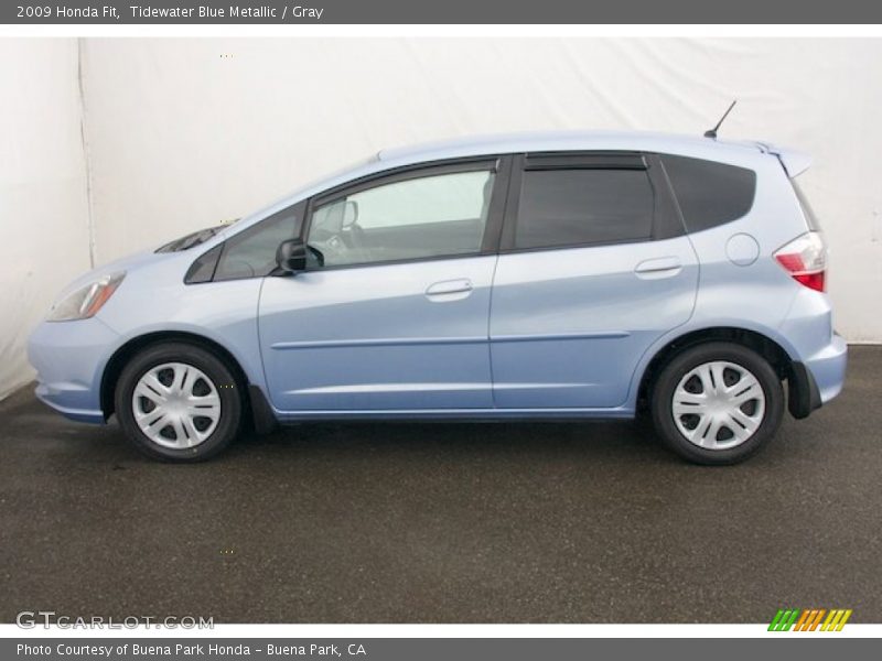 Tidewater Blue Metallic / Gray 2009 Honda Fit