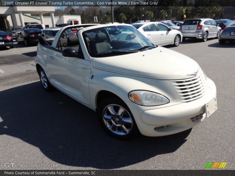 Cool Vanilla White / Dark Slate Gray 2005 Chrysler PT Cruiser Touring Turbo Convertible