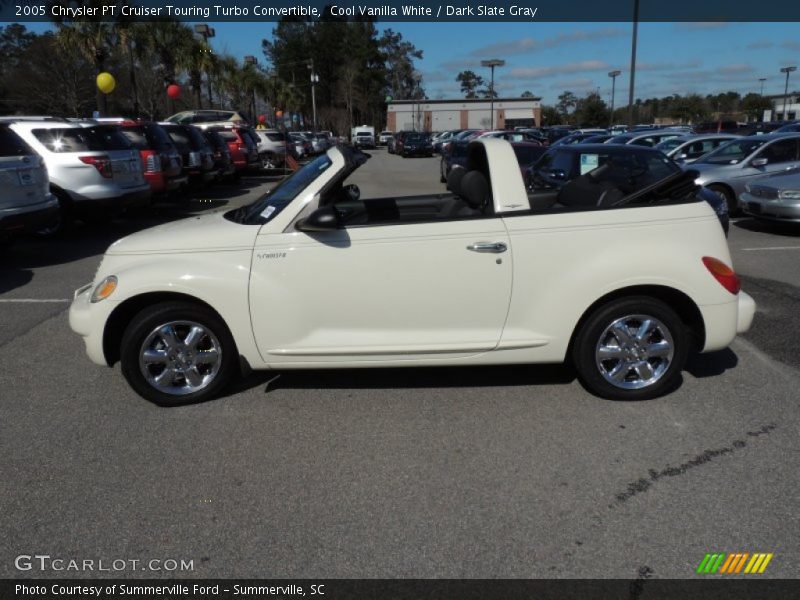 Cool Vanilla White / Dark Slate Gray 2005 Chrysler PT Cruiser Touring Turbo Convertible