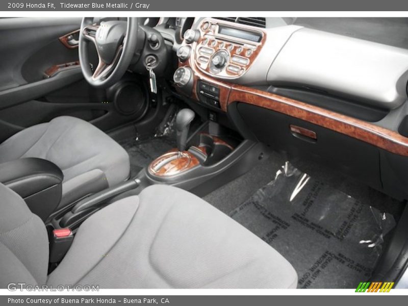 Tidewater Blue Metallic / Gray 2009 Honda Fit