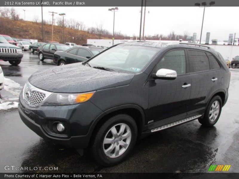 Pacific Blue / Black 2012 Kia Sorento LX AWD