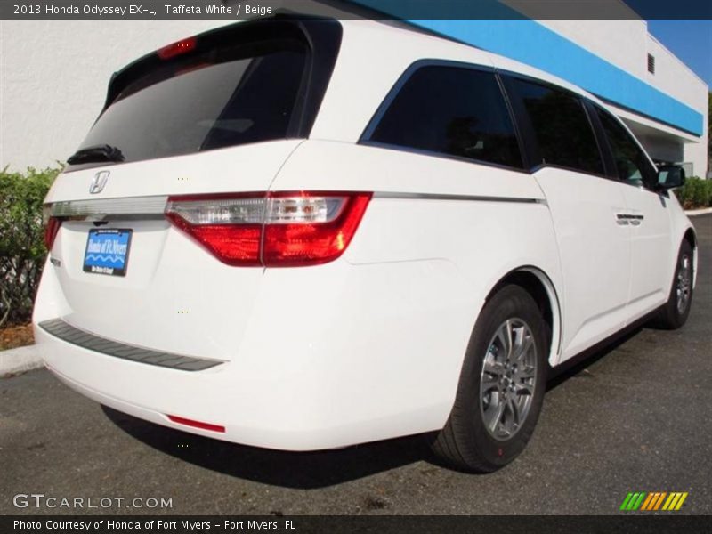 Taffeta White / Beige 2013 Honda Odyssey EX-L