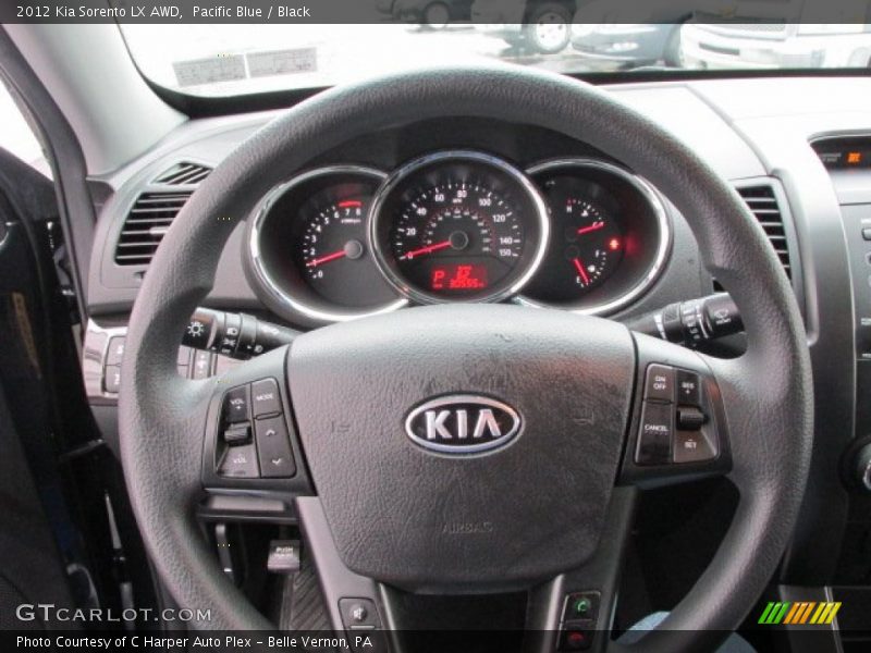 Pacific Blue / Black 2012 Kia Sorento LX AWD