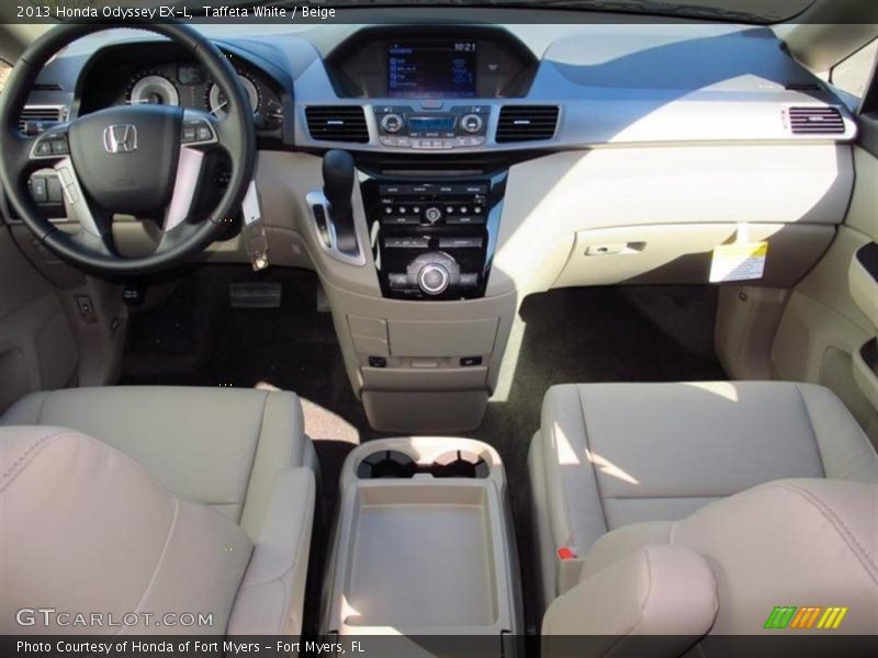 Taffeta White / Beige 2013 Honda Odyssey EX-L