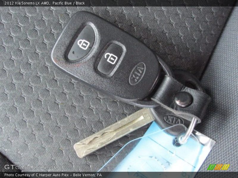Pacific Blue / Black 2012 Kia Sorento LX AWD
