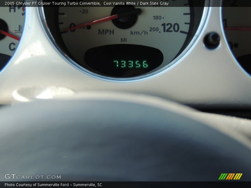 Cool Vanilla White / Dark Slate Gray 2005 Chrysler PT Cruiser Touring Turbo Convertible