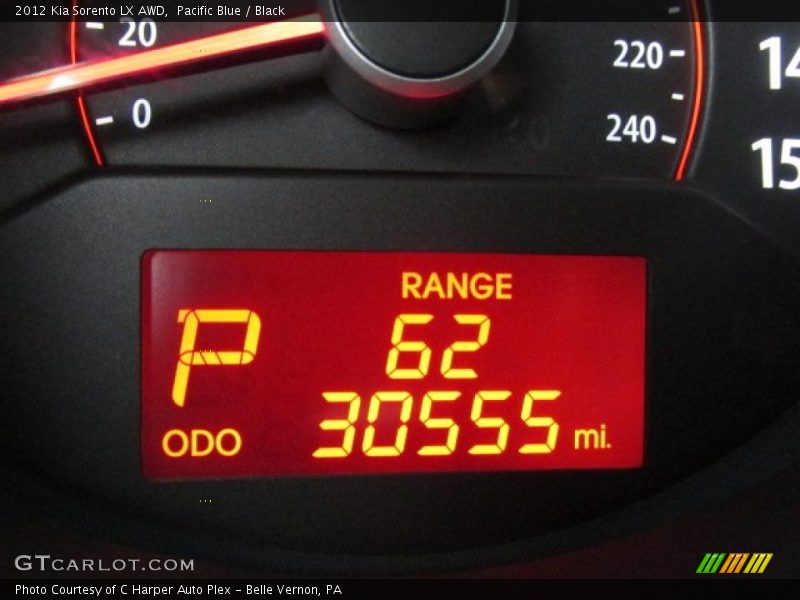 Pacific Blue / Black 2012 Kia Sorento LX AWD