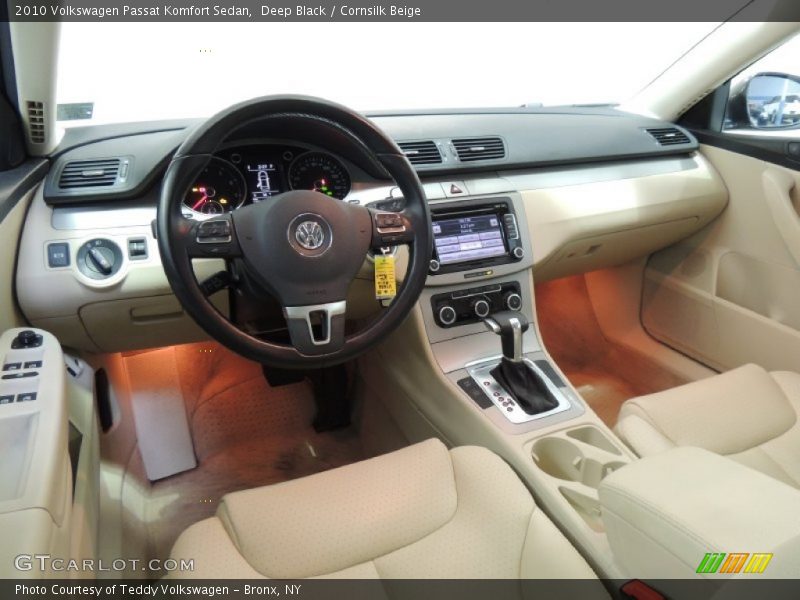 Deep Black / Cornsilk Beige 2010 Volkswagen Passat Komfort Sedan