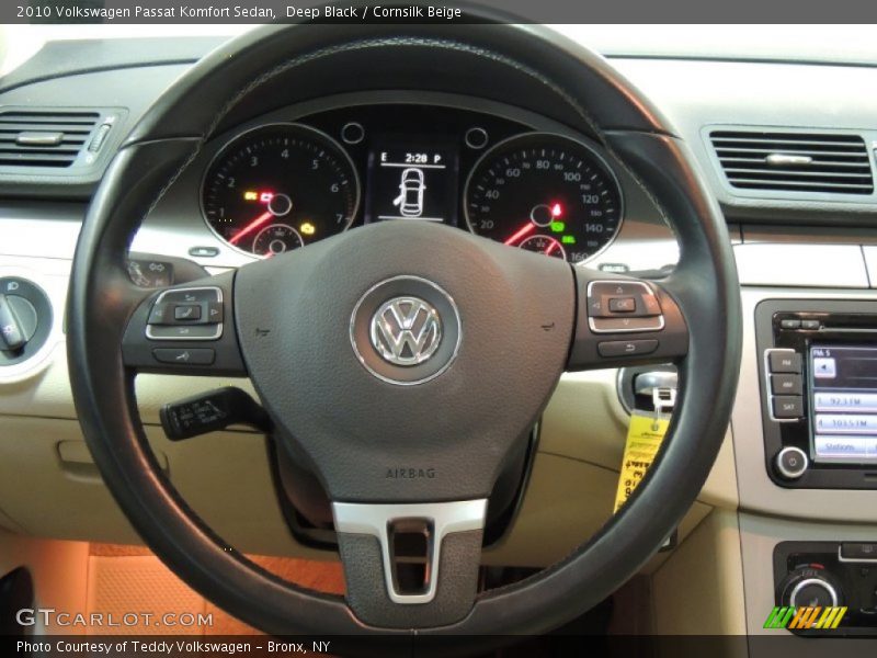 Deep Black / Cornsilk Beige 2010 Volkswagen Passat Komfort Sedan