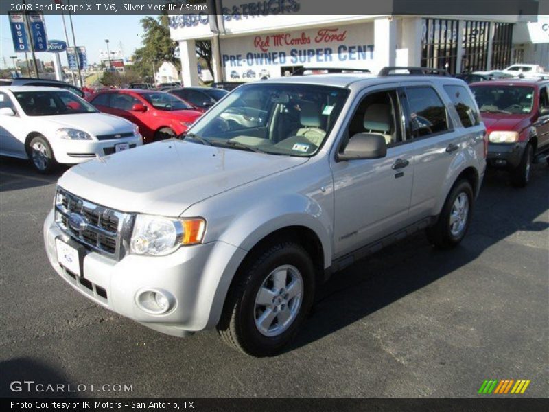 Silver Metallic / Stone 2008 Ford Escape XLT V6