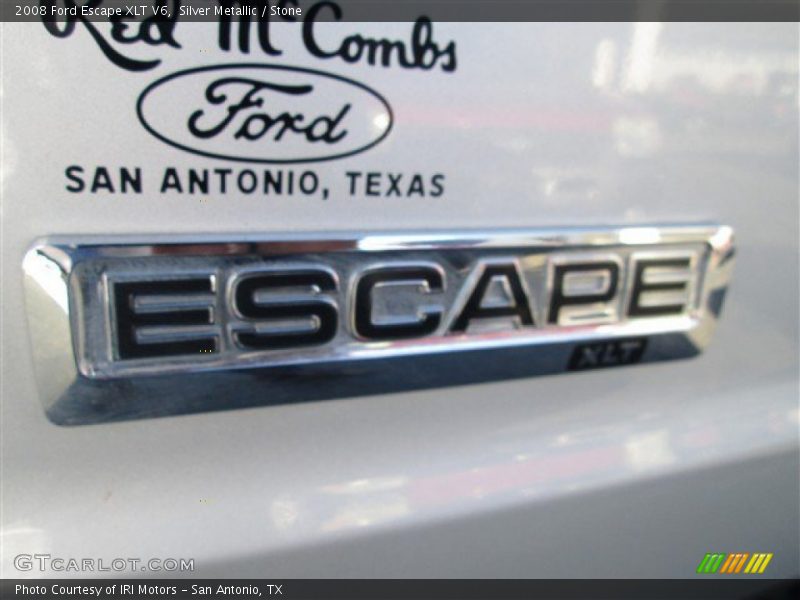 Silver Metallic / Stone 2008 Ford Escape XLT V6