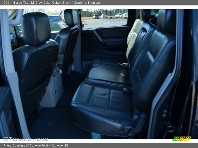 Galaxy Black / Graphite/Titanium 2004 Nissan Titan LE Crew Cab