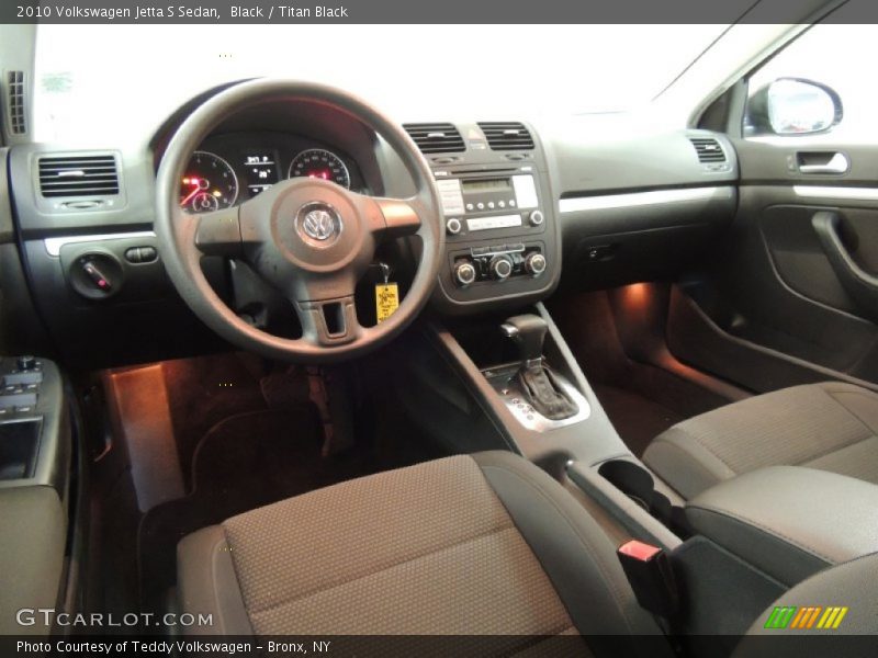 Titan Black Interior - 2010 Jetta S Sedan 