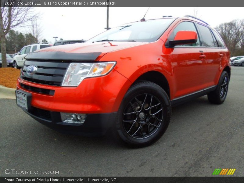 Blazing Copper Metallic / Charcoal Black 2007 Ford Edge SEL