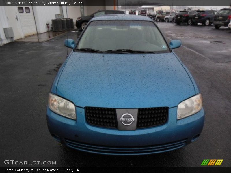 Vibrant Blue / Taupe 2004 Nissan Sentra 1.8