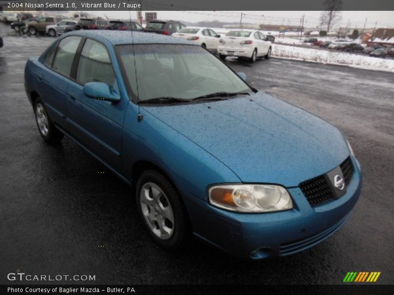 Vibrant Blue / Taupe 2004 Nissan Sentra 1.8