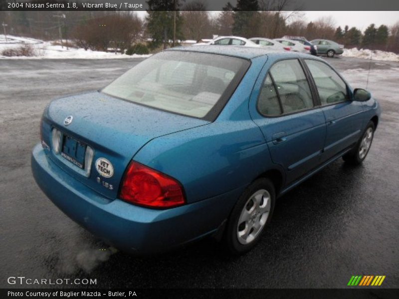 Vibrant Blue / Taupe 2004 Nissan Sentra 1.8