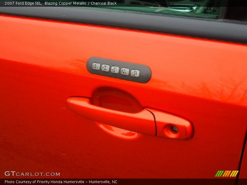 Blazing Copper Metallic / Charcoal Black 2007 Ford Edge SEL