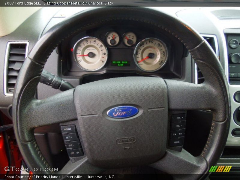 Blazing Copper Metallic / Charcoal Black 2007 Ford Edge SEL