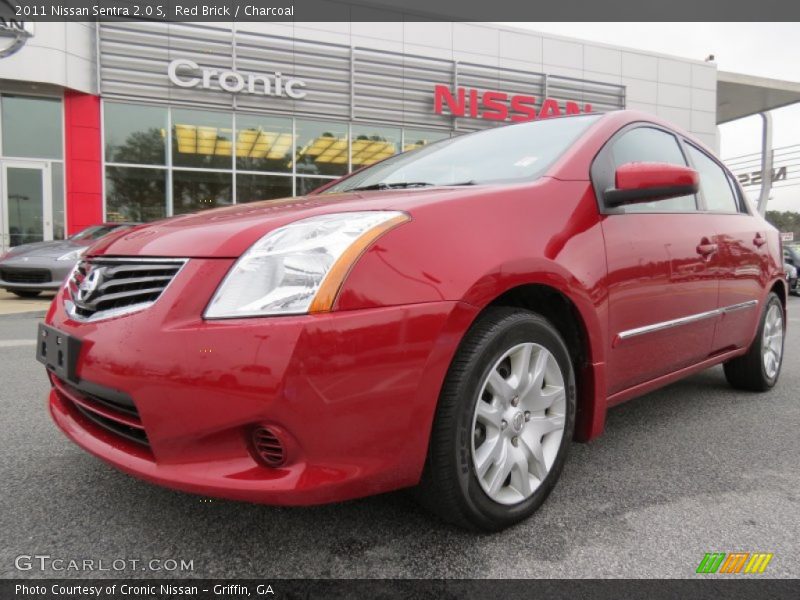 Red Brick / Charcoal 2011 Nissan Sentra 2.0 S