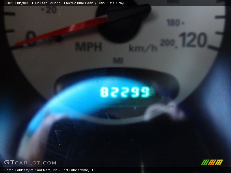 Electric Blue Pearl / Dark Slate Gray 2005 Chrysler PT Cruiser Touring