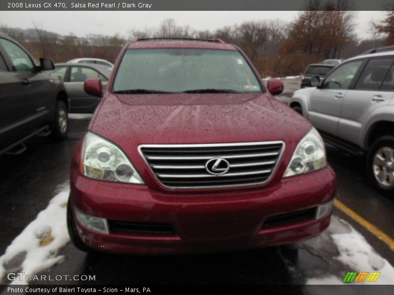 Salsa Red Pearl / Dark Gray 2008 Lexus GX 470