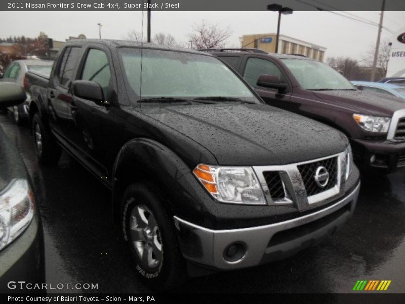 Super Black / Steel 2011 Nissan Frontier S Crew Cab 4x4