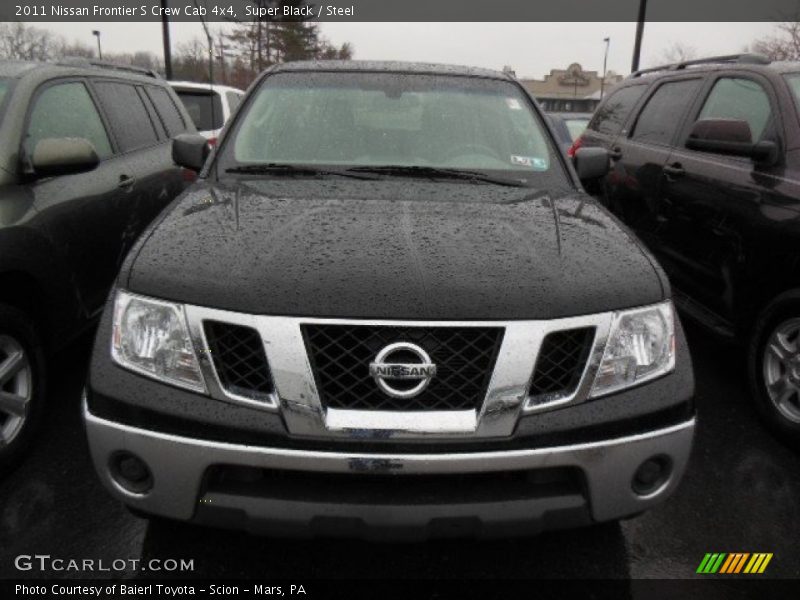 Super Black / Steel 2011 Nissan Frontier S Crew Cab 4x4