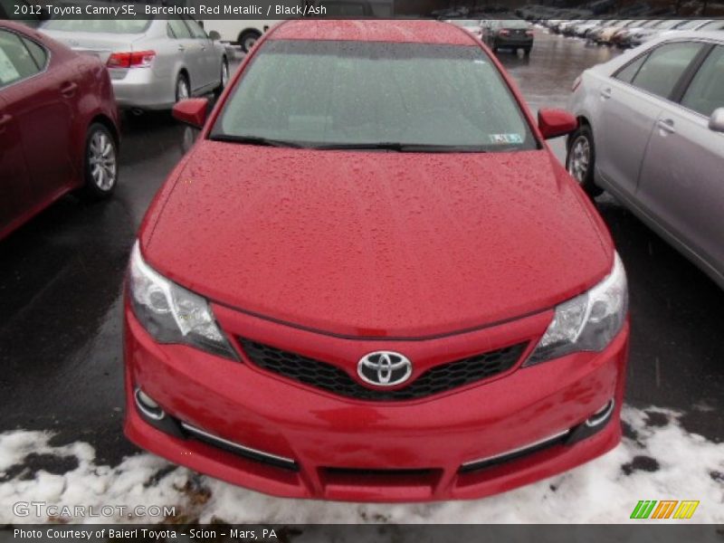 Barcelona Red Metallic / Black/Ash 2012 Toyota Camry SE