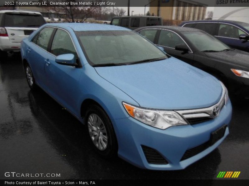 Clearwater Blue Metallic / Light Gray 2012 Toyota Camry LE