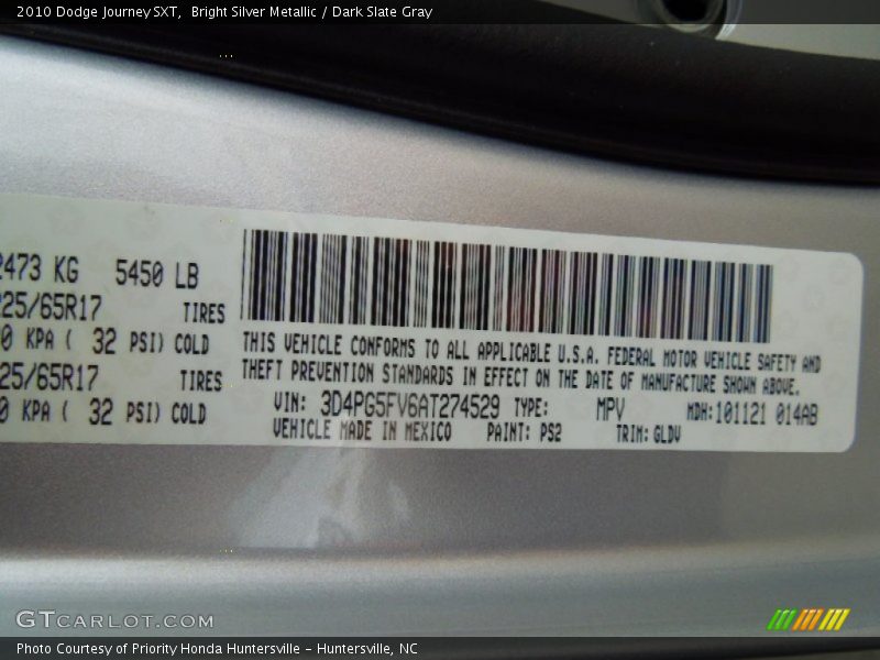 PS2 - 2010 Dodge Journey SXT