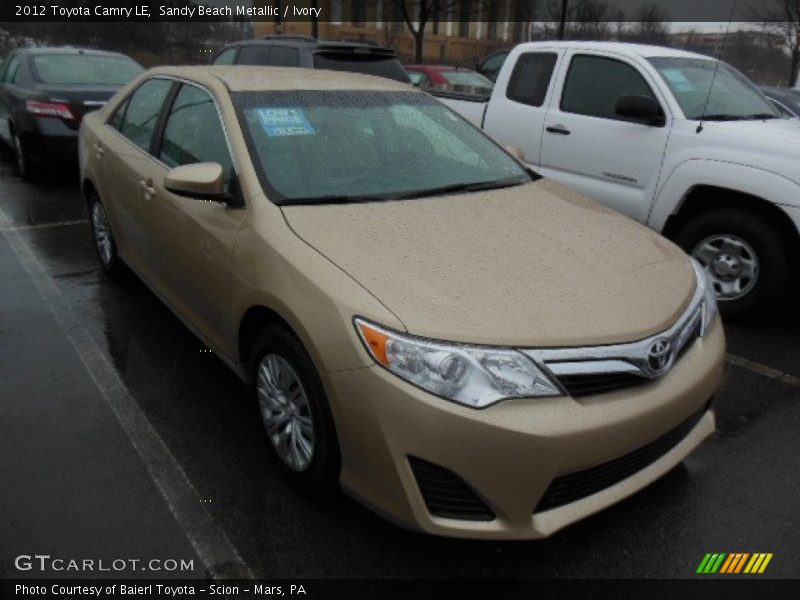 Sandy Beach Metallic / Ivory 2012 Toyota Camry LE
