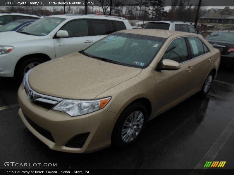 Sandy Beach Metallic / Ivory 2012 Toyota Camry LE