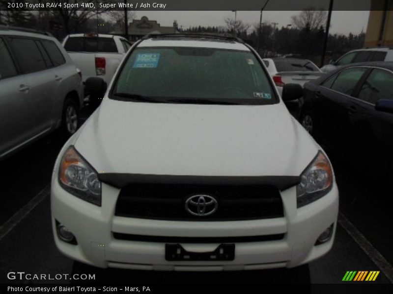 Super White / Ash Gray 2010 Toyota RAV4 Sport 4WD