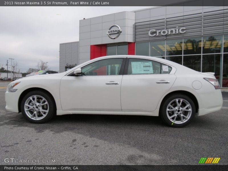 Pearl White / Cafe Latte 2013 Nissan Maxima 3.5 SV Premium