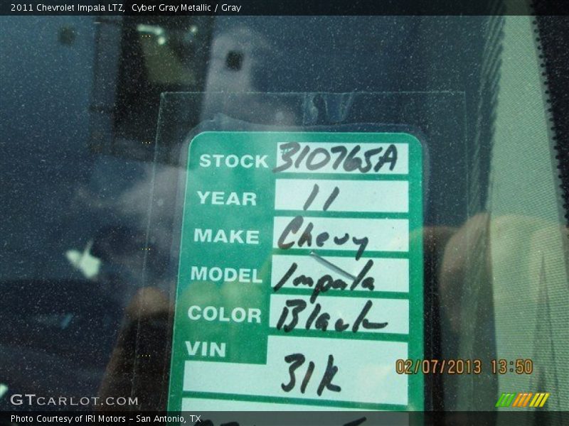 Cyber Gray Metallic / Gray 2011 Chevrolet Impala LTZ
