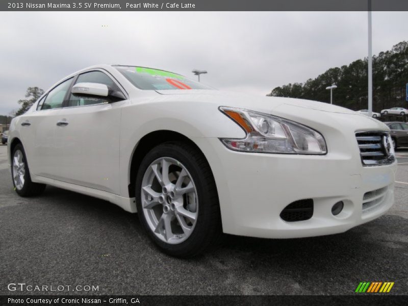 Pearl White / Cafe Latte 2013 Nissan Maxima 3.5 SV Premium