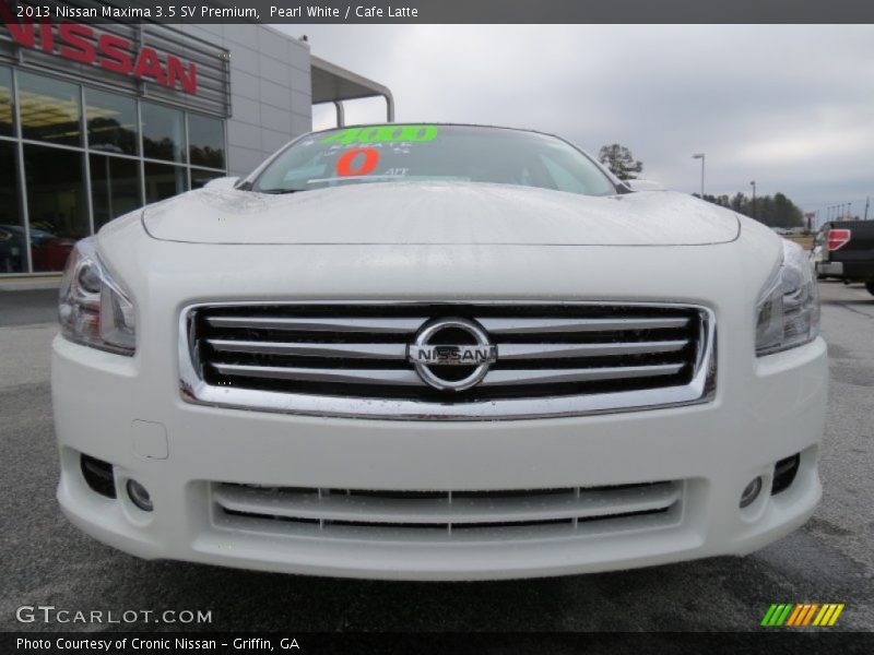 Pearl White / Cafe Latte 2013 Nissan Maxima 3.5 SV Premium