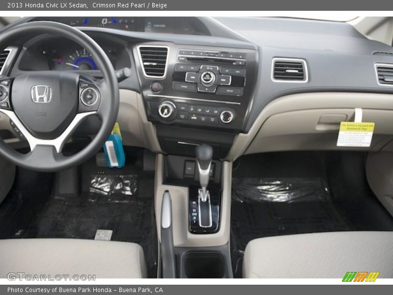 Dashboard of 2013 Civic LX Sedan