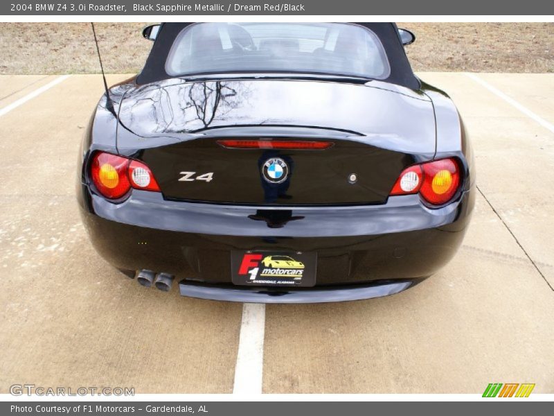 Black Sapphire Metallic / Dream Red/Black 2004 BMW Z4 3.0i Roadster