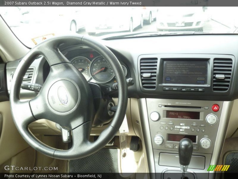 Diamond Gray Metallic / Warm Ivory Tweed 2007 Subaru Outback 2.5i Wagon