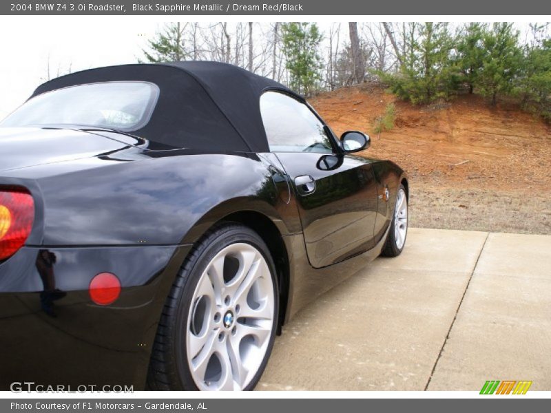 Black Sapphire Metallic / Dream Red/Black 2004 BMW Z4 3.0i Roadster