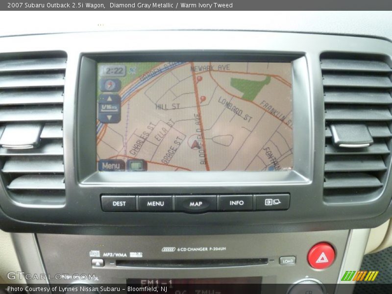 Diamond Gray Metallic / Warm Ivory Tweed 2007 Subaru Outback 2.5i Wagon