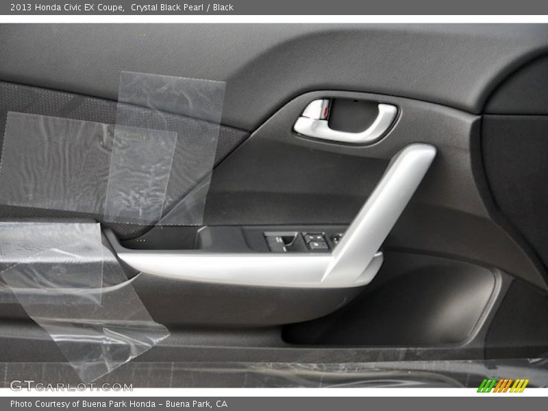 Crystal Black Pearl / Black 2013 Honda Civic EX Coupe