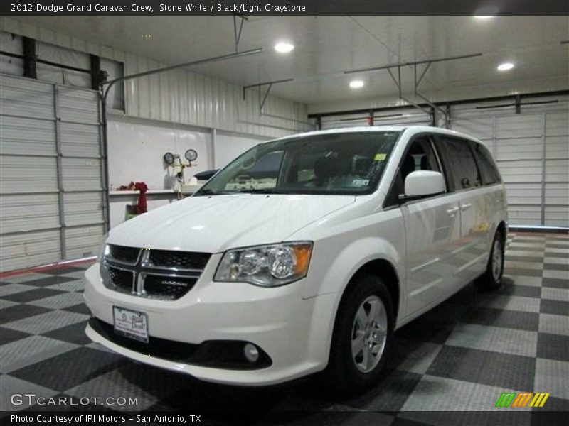 Stone White / Black/Light Graystone 2012 Dodge Grand Caravan Crew