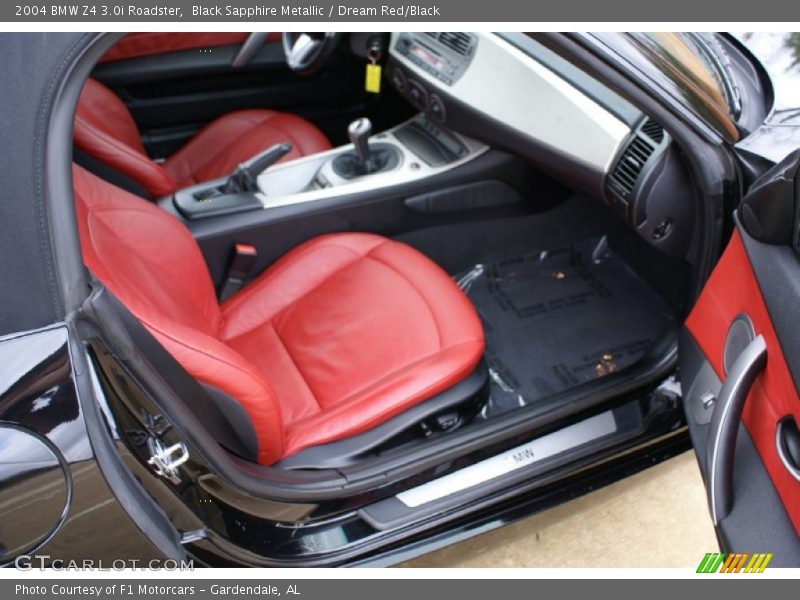 Black Sapphire Metallic / Dream Red/Black 2004 BMW Z4 3.0i Roadster